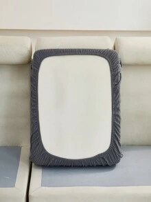 1件四季通用時尚極簡風抓絨提花彈性沙發套，柔軟透氣易清潔，適用於臥室、辦公室、客廳等場景，適合1/2/3/4人座沙發與L型沙發，萬聖節、聖誕節、秋季、冬季 - 深灰色 - 查看 7