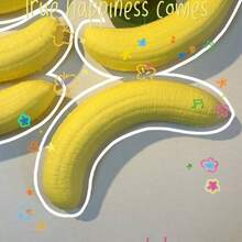 Banana Flesh Slow-Rising Squeeze Toy, Soft Food-Shaped Stress Relief Squishy, Mini Sensory Fidget Toy, Decompression Squeeze - Multicolor - View 6