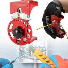 [Hot ] Stainless Steel Wire Stripper - Portable Mini Cable Cutter And Crimping Tool, Industrial Coaxial Wire Stripper, White/Red - Multiple Styles - View 2