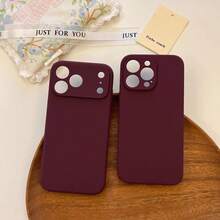 Liquid Silicone Phone Case With Camera Protection, Soft Rubber Sleeve, Microfiber Lining, Shockproof Protective Phone Case Compatible With Iphone 18 Pro 18 Pro Max, 17 Pro Max 16 Pro Max 15 13 14 Plus 11 12 Mini XS Max 7 8 Plus SE 2020 SE 2022 6 Plus 6S - Burgundy - View 10