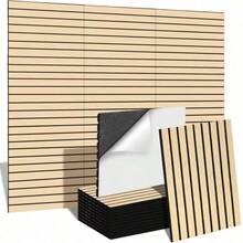6 Pieces Of Self-Adhesive Sound-Absorbing Panels, High-Density Noise Reduction PVC Surface, 23.6 X 11.8 X 0.4 Inches - Wall Decoration Sound Insulation Panel, Self-Adhesive Great Wall Panel, Suitable For Background Walls, Wall Sound-Absorbing Panel - 6pcs - View 8
