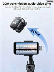 REMAX K27 Clip-On Wireless Microphone, Intelligent Noise Reduction, Long Battery Life, Suitable For Video Shooting, Live Streaming, Interviews, Recording, 1-To-2 - View 4