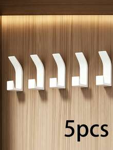 3/5pcs Multi-Function Adhesive Hooks, Self-Adhesive Storage Rack Hooks, Towel Hooks/Clothing Hooks, Suitable For Bathroom, Kitchen And Home, Easy To Install Self-Adhesive Hooks, Can Hang Towels, Clothing, Hats And Keys, Bathroom Accessories - Multicolor - View 13