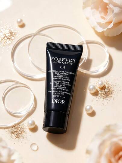 Dior Forever Skin Glow Foundation Tono 0N Muestra Mini 5ml Larga Duración 24H Radiante Hidratante Base de Maquillaje Real SPF50 PA+++ Niacinamida Péptido Tamaño de Viaje Corrector