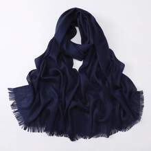 1PC New Minimalist Fashion Classic Versatile Sun Protection Soft Skin-Friendly Suitable For Daily Wear Multi-Function Polyester Material Bamboo Knot Pattern Tassel Rectangular Women's Scarf Headscarf Shawl Hijab Islamic Scarf Women Winter Scarf - Multicolor - View 18