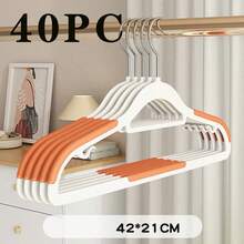 1/6/10/40 Peças Cabides Antiderrapantes com Tiras Antiderrapantes nos Ombros, Gancho Giratório 360°, Uso Seco e Úmido, Armazenamento de Armário Economizador de Espaço, Adequado para Quarto, Banheiro, Dormitório, Exterior, Durável e Resistente - Multicolorido - Visão 9