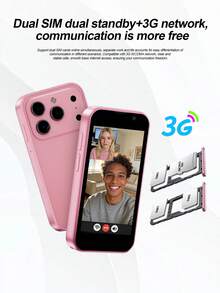 SERVO 17SE Mini Smartphone, Android 9.0, Dual SIM Dual Standby, Layar HD 3.0", Memori Besar 2GB+16GB, WiFi & GPS, Ponsel Kecil 3G WCDMA - Jeruk - View 7