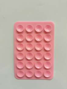 1pc Silicone Suction Cup Phone Sticker, Strong Adhesion, Firmly Attaches To Various Smooth Surfaces; Self-Adhesive, Washable And Reusable, Multifunctional Phone Stand, Compatible With All Phone Models - Multicolor - View 11