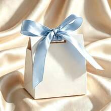 50pcs Mini Small Blank Gift Boxes With Colorful Ribbons, Suitable For Wedding, Birthday, Party Favors, Holiday Party Decoration, Valentine's Day, Christmas - View 6
