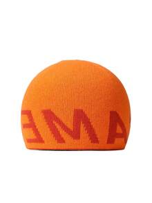 CAMEL CROWN Unisex Outdoor Knitted Beanie, Windproof Warm Wool Hat, Suitable For Winter Hiking And Mountaineering - Vibrant Orange - View 4