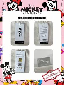 Disney 1個迪士尼官方授權米妮鼠貼布後背包，條紋帆布日用背包，休閒後背包，書包，適合女性/年輕人/畢業生/粉絲，主題樂園參觀、週末出遊、短途旅行和日常休閒活動的時尚配件 - 粉色 - 查看 2