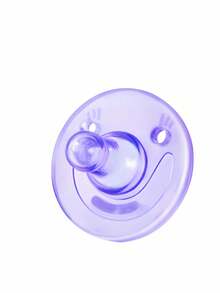 Chupete calmante morado para bebé, chupete de ayuda para dormir para recién nacidos, chupete de silicona con cabeza redonda estilo pulgar para bebés - Morado - Ver 8