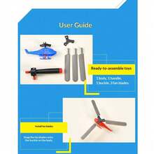 1/5/10/20pcs Airplane Toy Flying Helicopter, 360° Rotating Helicopter Airplane Toy, Suitable For Boys And Girls, Bulk Toy Party Favors Classroom Prizes, Piñata Fillers, Gift Bag Fillers, Random Styles And Colors (Product Requires Self-Assembly) - Multicolor - View 7