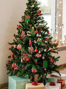 32pcs/Set Dekorasi Permen Lolipop Natal, Ornamen Pohon Natal Permen, Dekorasi Gantung Permen Tongkat Mini Warna-warni, Liontin Mint dari Tanah Liat Polimer, Cocok untuk Dekorasi Rumah Pesta Pohon Natal - Hiasan Permen Berwarna-warni - View 8