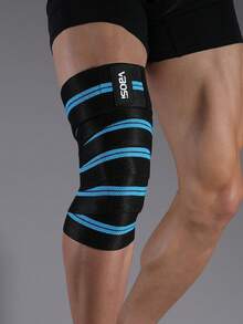 VBOSI 1 pieza Banda de soporte de rodilla ajustable de 2m, adecuada para sentadillas y levantamiento de pesas - Multicolor - Ver 3