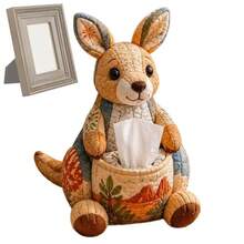 Tissue Cover Box DIY Kit Handmade Quilting Animal Design Handmade Tissue Dispenser Case For Women Men Beginner Night Stands - E - View 2