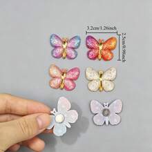 3/8/12pcs Cute Butterfly Refrigerator Stickers, Colorful Cartoon Style Refrigerator Decoration Magnets, Romantic Home Kitchen And Dormitory Decorations - Multi-color - View 5