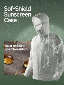 Beneunder Men's All-Weather Outdoor Sun-Protection Jacket (Loose-Fit) WR004 - Light Grey - View 2