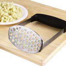Stainless Steel Potato Masher, Black, 12 * 7 * 17 Cm-Ideal For Making Smooth Mashed Potatoes And Vegetable Purées - Black - View 4