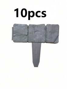 Thickened & Reinforced Garden Edging, Terracotta Landscape Border, Sturdy Non-Deforming Flower Bed Fence, Yard Lawn Decoration, Optional 5pcs Or 10pcs - A - View 10