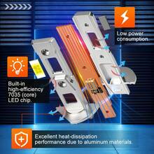 TOAUTO 2PCS H1 H3 LED Headlight Bulbs CANBUS Led Lights 1:1 Mini Lamp 3570 CSP Car LED Plug & Play 6000K 12V - A - View 4