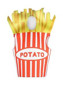 Halloween French Fries Costume Adult One Size Funny Party Outfit Christmas Carnival Unisex Stage Performance Costume - Multicolor - View 4