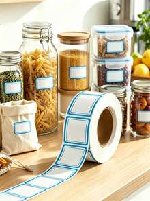 500pcs Removable Refrigerator Labels - No Residue, Reusable And Waterproof | Suitable For Food Storage Containers, Glass Jars, Freezer Bags And Refrigerated Storage - Self-adhesive - View 3