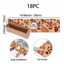 1pc Autumn Maple Leaf Design, Non-Slip Quick-Dry Rubber Absorbent Mat, Suitable For Sink And Faucet, Perfect Gift For Autumn And Winter - Multicolor - View 11