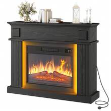 BALCONERA 39 Inch Freestanding Electric Fireplace With Realistic LED Flame Effect, Portable Cosy Fire For Living Room/Bedroom Decor - UK Plug(220-240V) - View 9