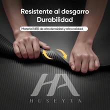 Tapete Portátil Yoga Pilates Ejercicio 10 Mm Antideslizante - Negro - Ver 3