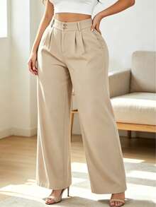 Women Pants - Apricot - View 1
