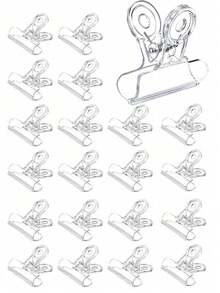 10/5/1 pieza Clips de resorte de plástico, clips de fondo transparente de alta resistencia para juego de arco de globos, decoración de cumpleaños, manualidades, estudio de fotografía, suministros de carpintería (Transparente) - A - Ver 7