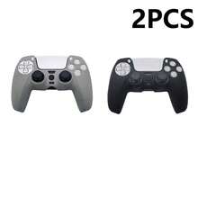 2pcs Handle Protective Cover Set, Anti-Slip, Anti-Drop, Anti-Dust, Anti-Scratch, Compatible With PlayStation 5, Enhances Gaming Operation Feel, Practical Gaming Accessory - 2 PCS Handle Protector - View 12