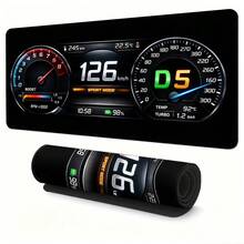 1 X XXL Gaming Desk Mat With Car Dashboard Design – Non-Slip Surface, Speedometer And Tachometer Markings, Durable Rubber Base; Keyboard And Mouse Pad For PC. - Mouse Pad - View 8
