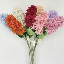 1件高品質錐形繡球花人造花，錐形繡球花仿真花，婚禮裝飾花，客廳餐桌花藝擺飾，仿生花藝 - 彩色 - 查看 5