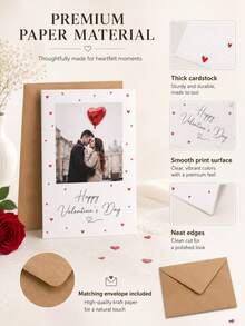 Customized Birthday Card With Personalized Photo And Envelope - Suitable For Family, Boyfriend, Girlfriend, Brother, Sister, Wife, Husband, Colleague Creative Personalized Card - Multicolor - View 3