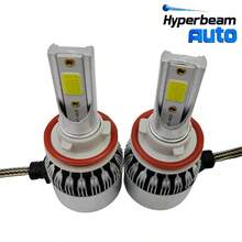 2pcs/Set Lampu Depan LED Mobil Sorot Jauh/Dekat H7 H4 10000LM Bohlam C6 H1 H9 H11 6000K Lampu Depan Mobil - C6 - View 14