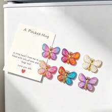 3/8/12pcs Cute Butterfly Refrigerator Stickers, Colorful Cartoon Style Refrigerator Decoration Magnets, Romantic Home Kitchen And Dormitory Decorations - Multi-color - View 4