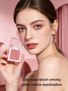 GUOXIAONIU Matte Solid Color Eyeshadow, Easy To Apply, Waterproof And Sweat-Resistant Long-Lasting, Portable Suitable For Beginners Daily Makeup Eyeshadow - #Dusty Rose - View 8