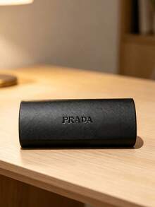 Prada 時尚眼鏡盒，適用於時尚眼鏡與一般眼鏡，送給女性的完美禮物 - 黑色 - 查看 3