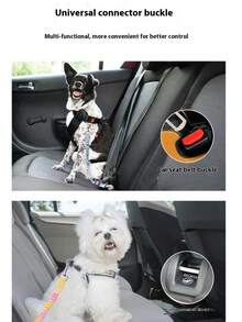 AD Fashionable Colorful Pet Car Retractable Elastic Leash With Car Safety Buckle, Nylon Anti-Escape Rope, Suitable For Small, Medium And Large Dogs - Colorful Car Leash - View 10