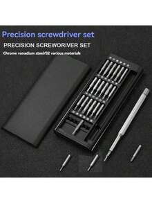 25pcs Precision Screwdriver Set, Multi-Function Repair Tool, Includes Various Models, Suitable For Phone And Tablet Disassembly, Daily Use, Plastic Material, Comes With Multiple Screwdriver Bits, Christmas Gift - Multiple Styles - View 1