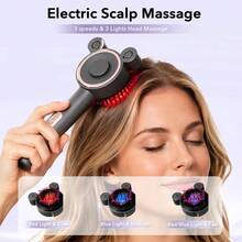 FollowBreak Electric Spray Head Massage Comb, Scalp Massager, Portable Electric Scalp Massager, Deep Scalp Massage Comb Suitable For Home And Travel Use, Perfect Gift For Family And Friends - Multicolor - View 2
