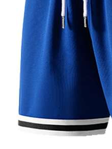 3件組男士夏季戶外運動輕量微透籃球短褲，健身跑步百慕達短褲，建議搭配底層衣穿著 - 彩色 - 查看 8