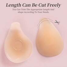 2pcs Water Drop Silicone Nipple Cover Set, Ultra-Thin Invisible Anti-Sagging Breast Stickers With Lifting Support, Anti-Exposure, Fit Daily Bra, Bikini, Swimwear, Party Outfit, Back To School Look And Seaside Vacation Wear - A - View 5