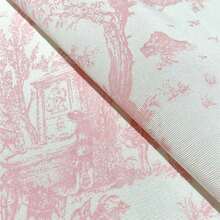 Tecido Jacquard Estampado Toile de Jouy Para Decoração 2,80m de Largura Diversas Cores e Tamanhos - Toile de Jouy - Visão 26