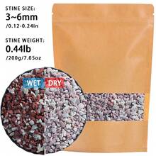 200/800g 水族裝飾底砂礫石 3mm-9mm 魚缸濾材石，適用於水族箱、魚缸、烏龜缸、雨林缸底砂鋪石，亦可用於花盆、花瓶裝飾鵝卵石 - 彩色 - 查看 36