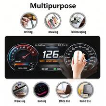 1 X XXL Gaming Desk Mat With Car Dashboard Design – Non-Slip Surface, Speedometer And Tachometer Markings, Durable Rubber Base; Keyboard And Mouse Pad For PC. - Mouse Pad - View 4