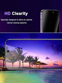 BOLLYMORE 2pcs Privacy Tempered Glass Screen Protector Compatible With IPhone 17/17 Pro/17 Pro Max/17 Air/16/16 Plus/16 Pro/16 Pro Max/15/14/13/12/11 Pro Max/X/XS/XR/Mini/7/8/14 Plus. Also Compatible With 14/15 Pro Max. 2026 Upgraded Tempered Glass, 9H+ High Hardness. Easter Spring Gift - Clear - View 5