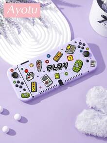 Ayotu 卡通遊戲機圖案保護殼與配件,相容於 Switch/Switch OLED/Switch Lite,包含保護殼、收納袋、底座殼、控制器保護套及其他多款配件,開學禮物/生日禮物/週年禮物 - 查看 25